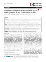 Identification of genes associated with blood feeding in the cat flea, Ctenocephalides felis