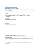 Unpacking Green IT: A Review of the Existing Literature