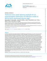 Technical note: novel delivery methods for an enterotoxigenic Escherichia coli infection model in MUC4-locus sequenced weaner pigs