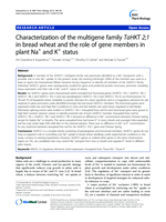 Characterization of the multigene family TaHKT 2;1 in bread wheat and the role of gene members in plant Na+ and K+ status