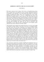 Aboriginal groups in the Stefano manuscript