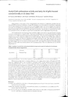 Acetyi-CoA carboxylase activity and belly fat of gilts housedconventionally or on deep litter