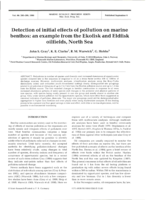 Detection of initial effects of pollution on marine benthos: an example from the Ekofisk and Eldfisk oilfields, North Sea