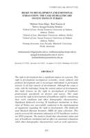 Right to development and emotional exhaustion: The case of healthcare institutions in Turkey