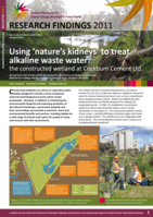 Using ‘nature’s kidneys’ to treat alkaline waste water: the constructed wetland at Cockburn Cement Ltd