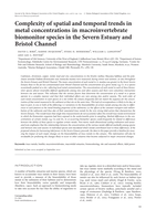 Complexity of spatial and temporal trends in metal concentrations in macroinvertebrate biomonitor species in the Severn Estuary and Bristol Channel