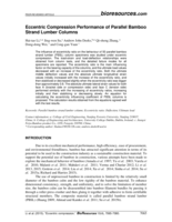 Eccentric Compression Performance of Parallel Bamboo Strand Lumber Columns
