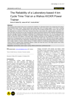 The reliability of a Laboratory-based 4 km cycle time trial on a Wahoo KICKR Power Trainer