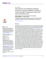The influence of considering individual resistance training variables as a whole on muscle strength: A systematic review and meta-analysis protocol