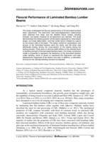 Flexural performance of laminated bamboo lumber beams