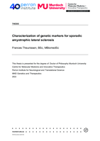 Characterization of genetic markers for sporadic amyotrophic lateral sclerosis