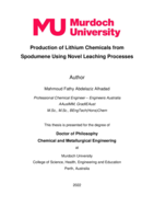 Production of lithium chemicals from spodumene using novel leaching processes