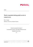 Muscle oxygenation during graded exercise in trained rowers