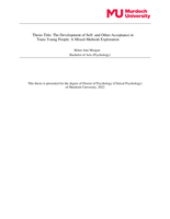 The development of self- and other-acceptance in trans young people: A mixed-methods exploration
