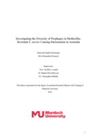 Investigating the Diversity of Prophages in Methicillin- Resistant S. aureus Causing Bacteraemia in Australia