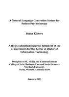 A natural language generation system for patient psychotherapy