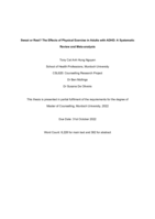 Sweat or Rest? The effects of physical exercise in adults with ADHD: A systematic review and Meta-analysis
