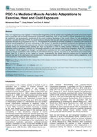 PGC-1α mediated muscle aerobic adaptations to exercise, heat and cold exposure
