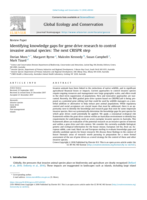 Identifying knowledge gaps for gene drive research to control invasive animal species: The next CRISPR step