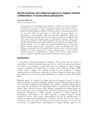 Social practices and relational agency to support student collaboration: A sociocultural perspective