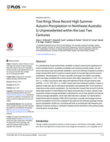 Tree rings show recent high Summer-Autumn precipitation in Northwest Australia Is unprecedented within the last two centuries