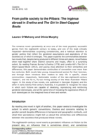 From polite society to the Pilbara: The ingenue abroad in Evelina and The Girl in Steel-Capped Boots