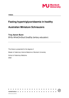 Fasting hypertriglyceridaemia in healthy Australian Miniature Schnauzers