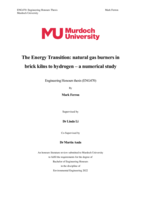 The Energy Transition: Natural gas burners in brick kilns to hydrogen – a numerical study