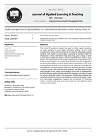 Student perspectives of hybrid delivery in a transnational education context during Covid-19