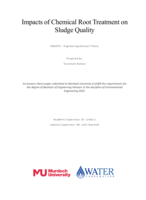 Impacts of chemical root treatment on sludge quality