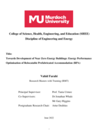 Towards development of near zero energy buildings: energy performance optimisation of relocatable prefabricated accommodation (RPA)