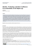 Identity, Technology and their Confluence: Governmentality in the Digital Age
