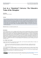 Law in a 'Simulated' Universe: The educative value of the metaphor