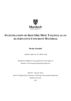 Investigation of iron ore mine tailings as an alternative concrete material