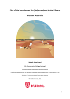 Diet of the invasive red fox (Vulpes vulpes) in the Pilbara, Western Australia