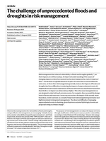 The challenge of unprecedented floods and droughts in risk management