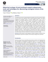 Historical ecology of semi-enclosed coastal embayments: tools and techniques for discovering ecological events of the recent past