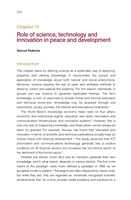 Role of science, technology and innovation in peace and development