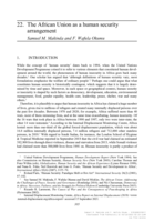 The African Union as a human security arrangement