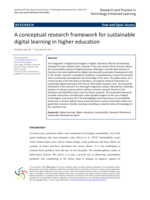 A conceptual research framework for sustainable digital learning in higher education: RPTEL: Forthcoming Articles