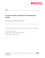 The Clinical Utilisation of Rotational Thromboelastometry (ROTEM)