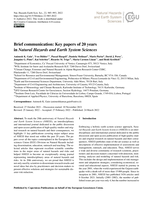 Brief communication: Key papers of 20 years in Natural Hazards and Earth System Sciences