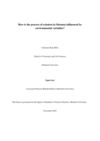 How is the process of eclosion in Odonata influenced by environmental variables?