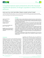 Competition between plant and bacterial cells at the microscale regulates the dynamics of nitrogen acquisition in wheat (Triticum aestivum)