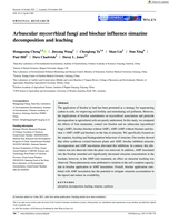 Arbuscular mycorrhizal fungi and biochar influence simazine decomposition and leaching