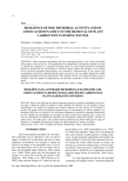 Resilience of soil microbial activity and of amino acid dynamics to the removal of plant carbon inputs during winter