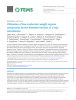 Utilization of low-molecular-weight organic compounds by the filterable fraction of a lotic microbiome