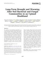 Long-Term Drought and Warming Alter Soil Bacterial and Fungal Communities in an Upland Heathland