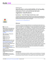 Identification and predictability of soil quality indicators from conventional soil and vegetation classifications