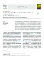 Impact of a single freeze-thaw and dry-wet event on soil solutes and microbial metabolites